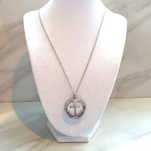 Anchor Aromatherapy Pendant Silver Necklace